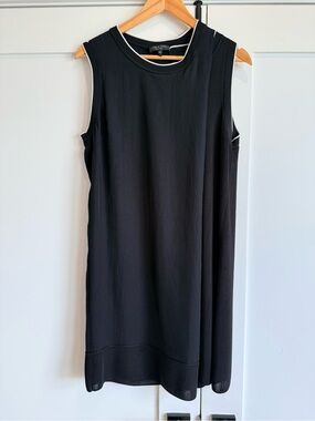 rag & bone Black Ribbed-Trim Sleeveless Mini Dress
